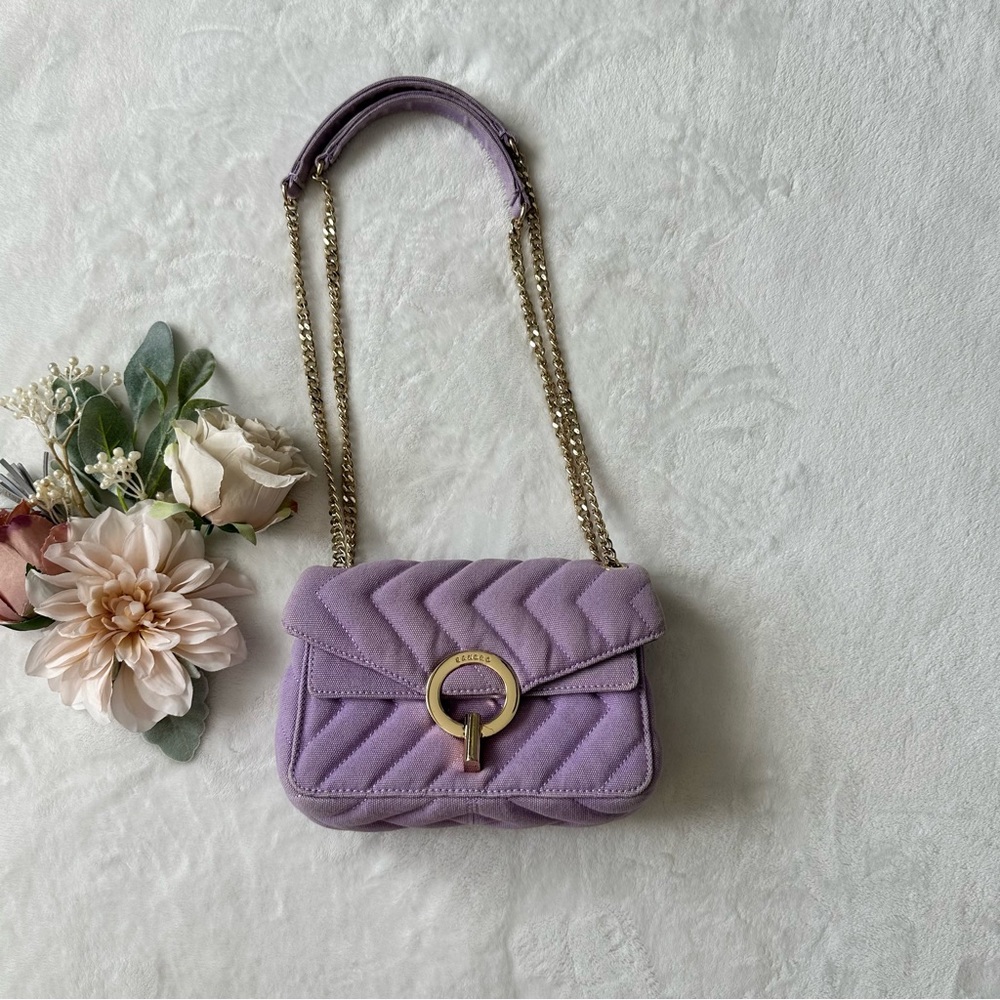 Sandro Purple Yza Crossbody Bag - Picture 4 of 17